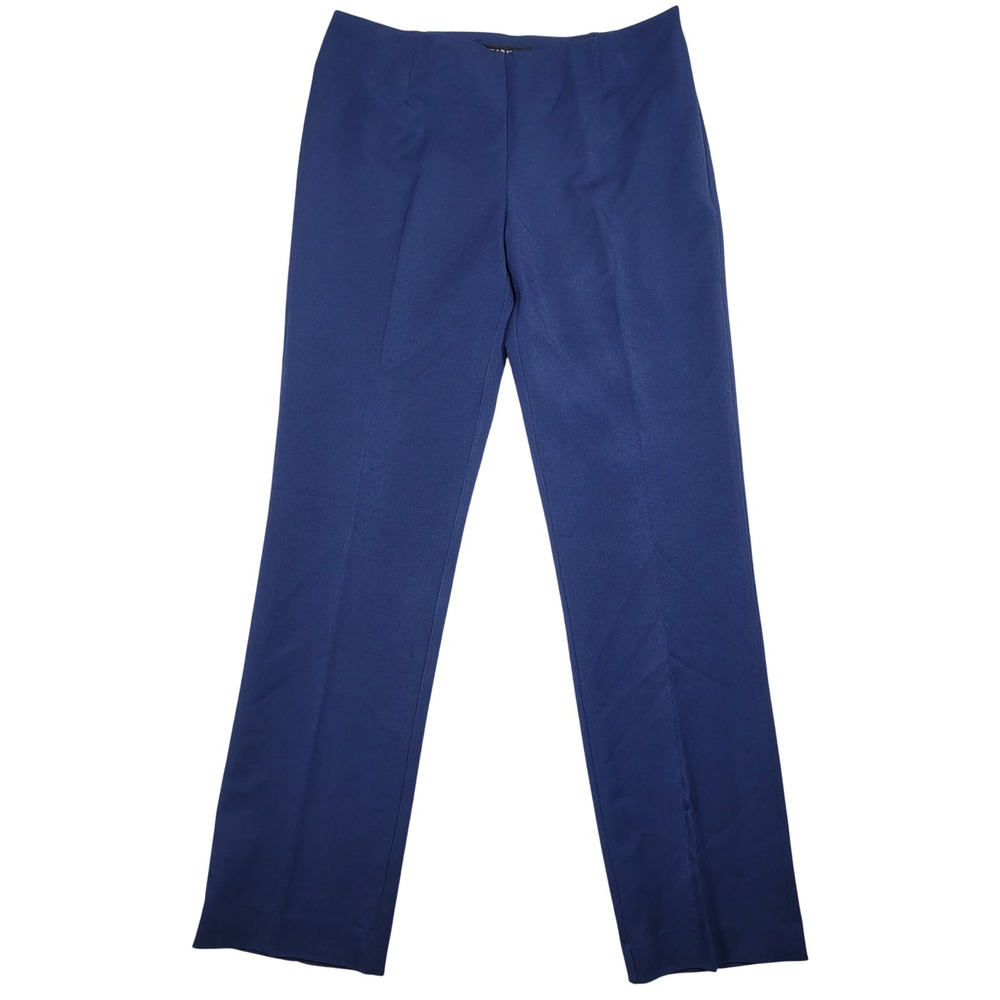 Little‎ Black Pant Classic Trousers Women Blue Fitlogic Straight Leg Poly Blend
